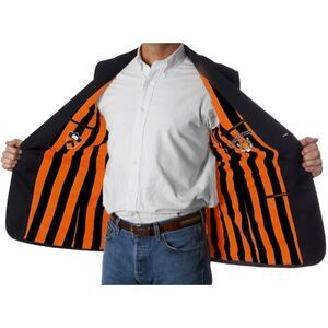 Princeton University x Blaze-In Men's 44R Navy 100% Wool Two Button Blazer